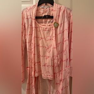 Juicy Couture 3piece pajama set (robe,tank and shorts) never worn once
